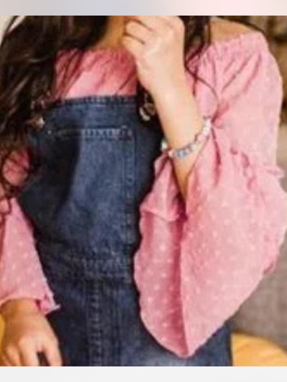 NWT Bailey Blossoms Savanna Off The Shoulder Dot Top | Orchid Pink | Size 2T